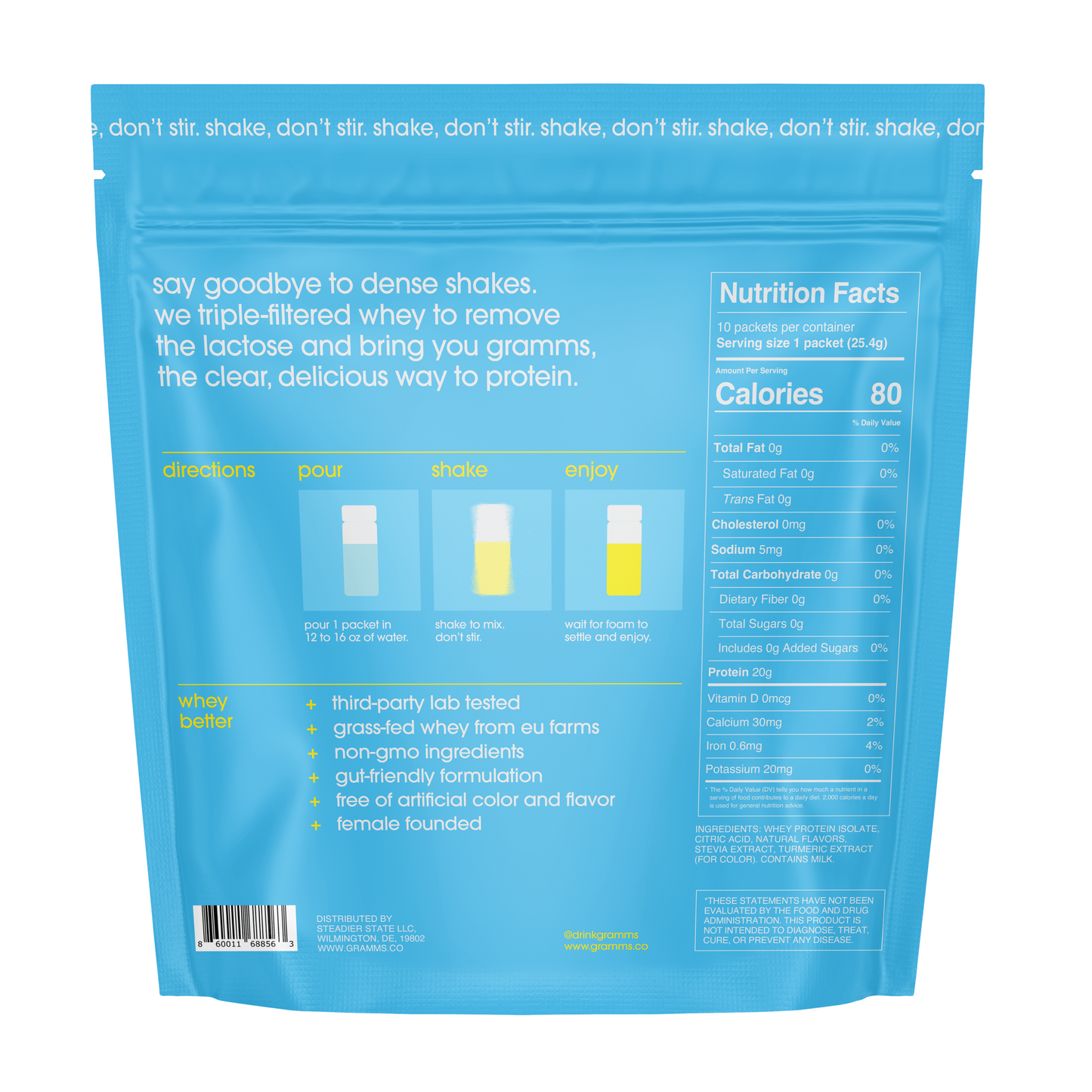 lemonade protein travel pack