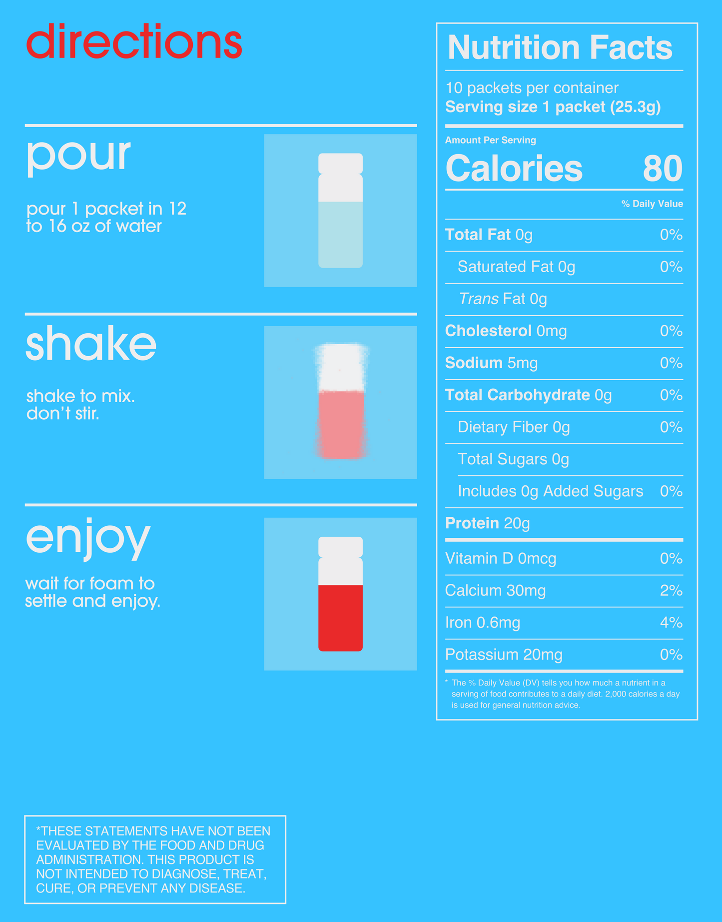 strawberry acai protein travel pack