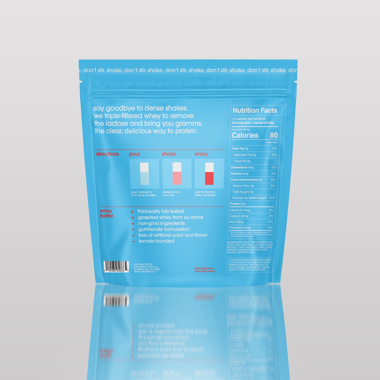 tropical punch protein travel pack